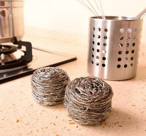 中国 レストランの洗浄の鍋のための台所使用法のステンレス鋼の磨く球 サプライヤー