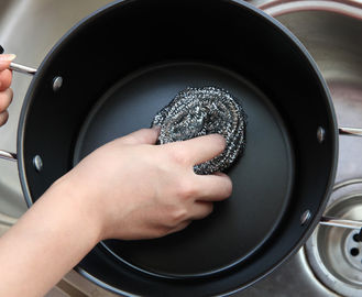 中国 0.15mmのステンレス鋼の磨くパッド レストランの洗浄の鍋のための破片無し サプライヤー
