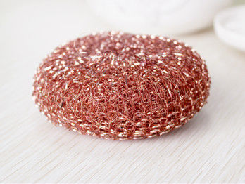 中国 Ecoのホテルおよびレストランのための友好的で純粋な銅の皿のスクラバーの網の形 サプライヤー