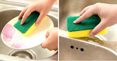 Ecoの友好的な皿の容易ではない洗浄のスポンジ10x7x3cmのサイズ パン粉を落とすこと